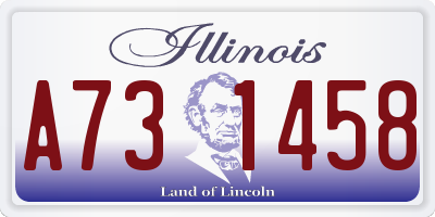 IL license plate A731458