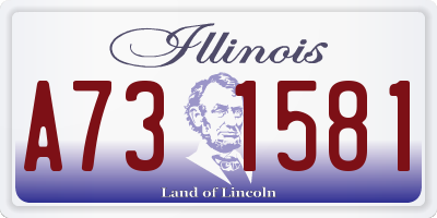 IL license plate A731581