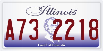 IL license plate A732218