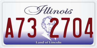 IL license plate A732704
