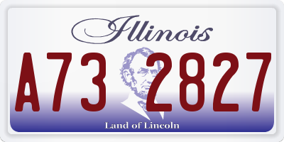 IL license plate A732827