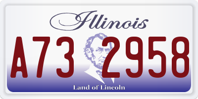 IL license plate A732958