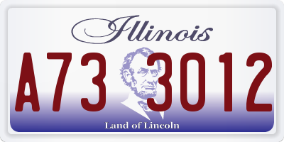 IL license plate A733012
