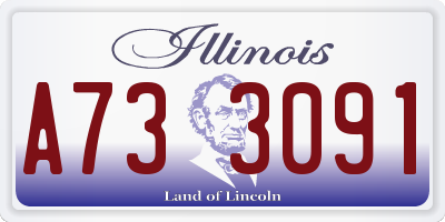 IL license plate A733091