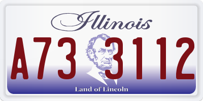 IL license plate A733112