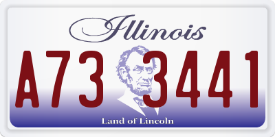 IL license plate A733441