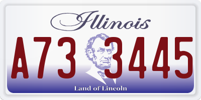 IL license plate A733445