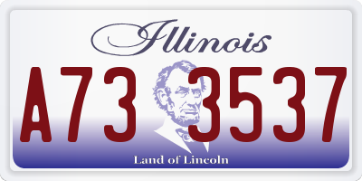 IL license plate A733537