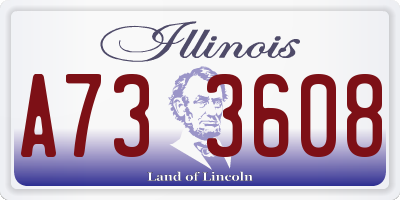 IL license plate A733608