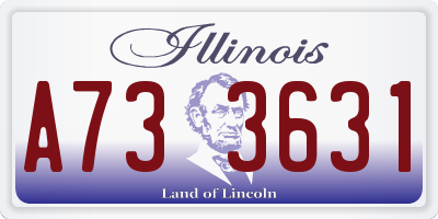 IL license plate A733631