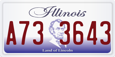 IL license plate A733643