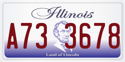 IL license plate A733678