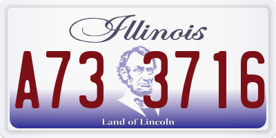 IL license plate A733716