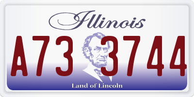 IL license plate A733744