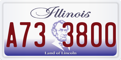 IL license plate A733800