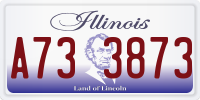 IL license plate A733873