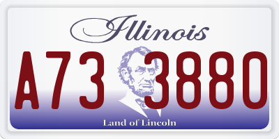 IL license plate A733880