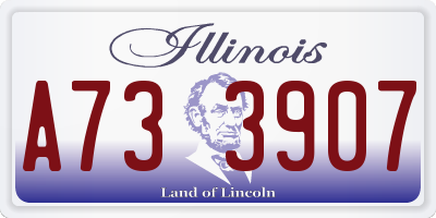 IL license plate A733907