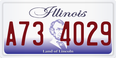 IL license plate A734029
