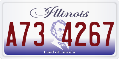 IL license plate A734267