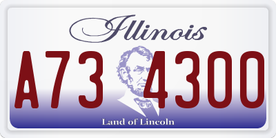 IL license plate A734300