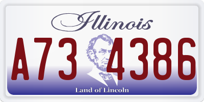 IL license plate A734386