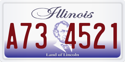IL license plate A734521