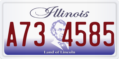 IL license plate A734585