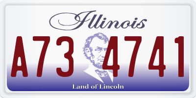 IL license plate A734741