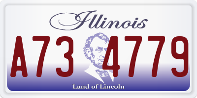 IL license plate A734779