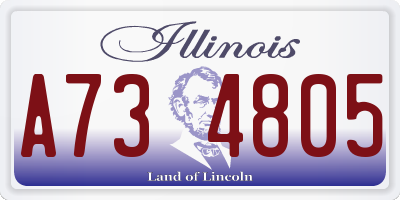 IL license plate A734805