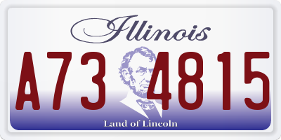 IL license plate A734815