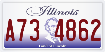 IL license plate A734862