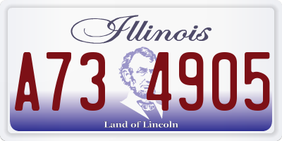 IL license plate A734905