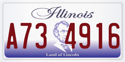 IL license plate A734916