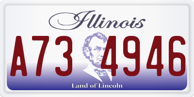 IL license plate A734946