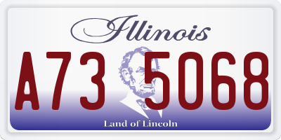 IL license plate A735068