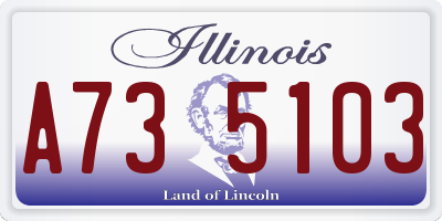 IL license plate A735103