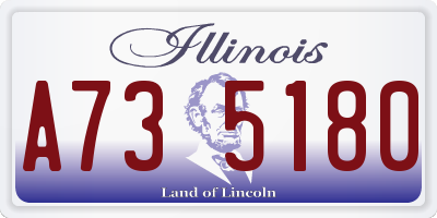 IL license plate A735180