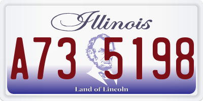 IL license plate A735198