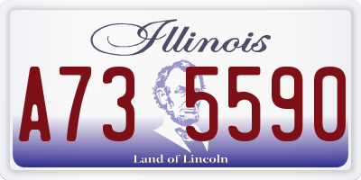 IL license plate A735590