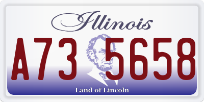 IL license plate A735658