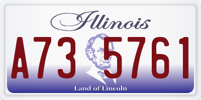 IL license plate A735761