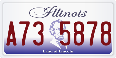 IL license plate A735878
