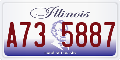 IL license plate A735887