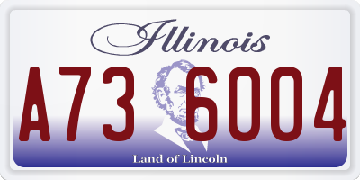 IL license plate A736004