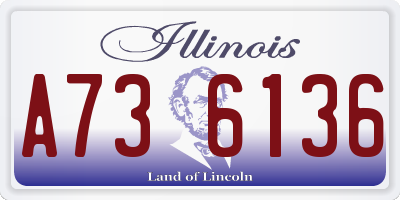 IL license plate A736136