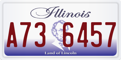 IL license plate A736457