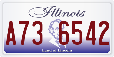 IL license plate A736542