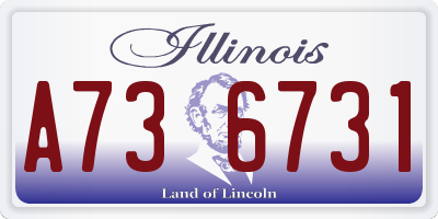 IL license plate A736731